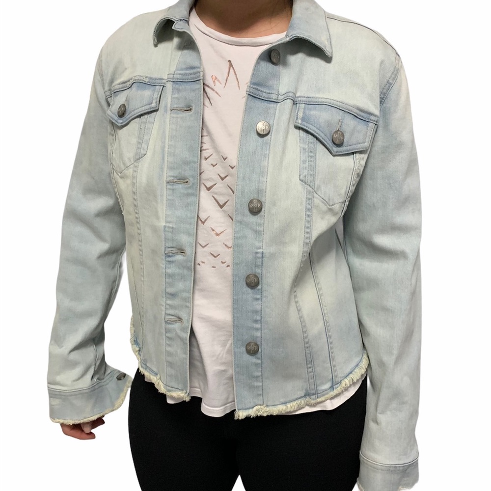 NYDJ Light Wash Denim Jean Jacket